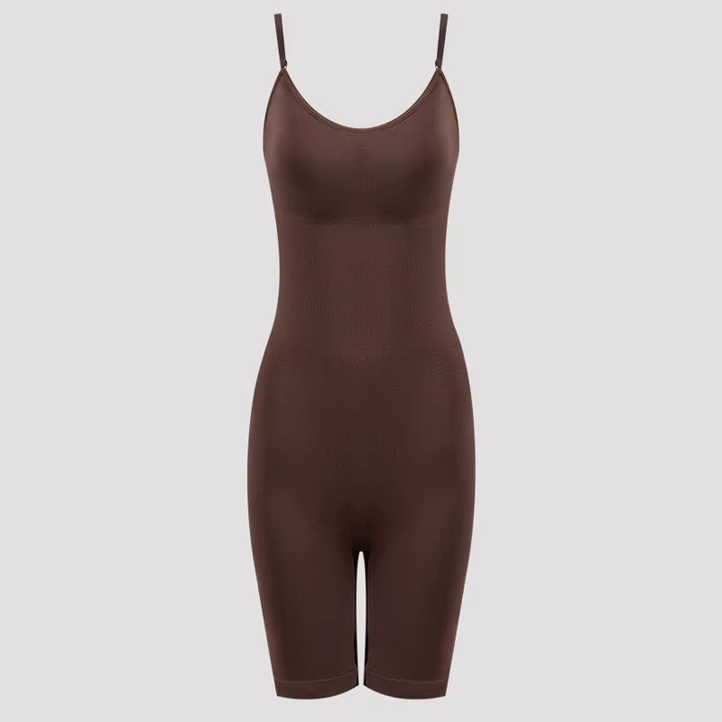 Women's Seamless High Waist Tummy Control Bodysuit Shapewear with Flat Belly Design