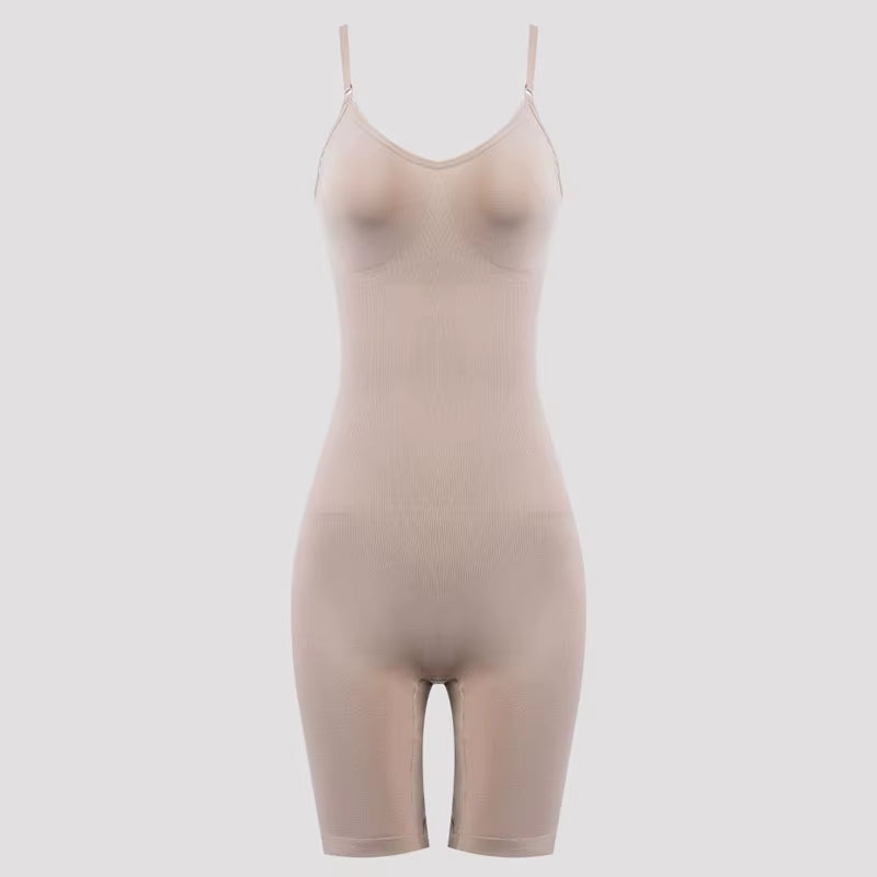 Women's Seamless High Waist Tummy Control Bodysuit Shapewear with Flat Belly Design