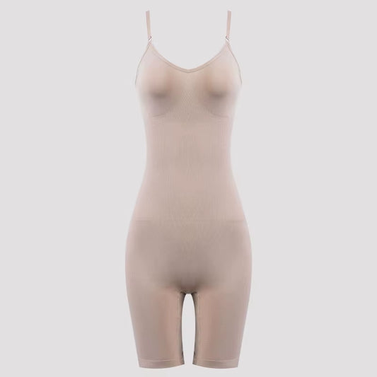 Women's Seamless High Waist Tummy Control Bodysuit Shapewear with Flat Belly Design