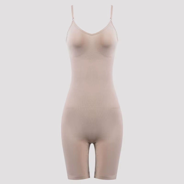 Women's Seamless High Waist Tummy Control Bodysuit Shapewear with Flat Belly Design