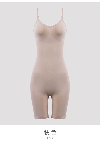 Women's Seamless High Waist Tummy Control Bodysuit Shapewear with Flat Belly Design