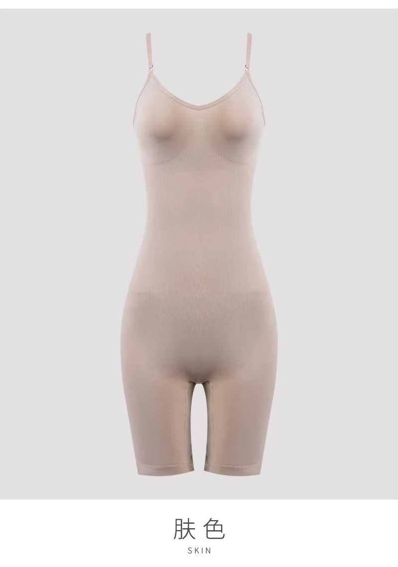 Women's Seamless High Waist Tummy Control Bodysuit Shapewear with Flat Belly Design