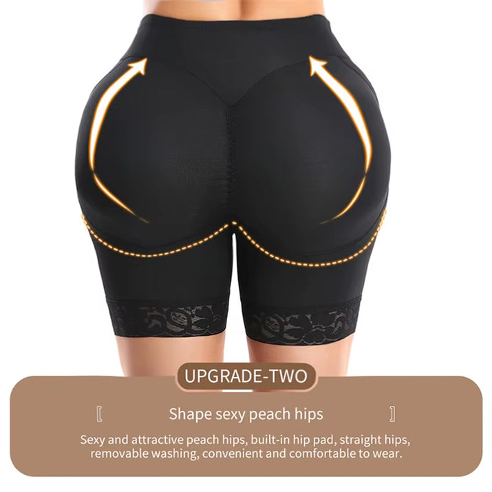 Women's Butt Lifter Shapewear Shorts with Hip Enhancer and Waist Trainer for Body Control