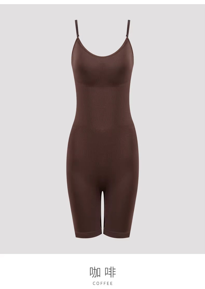 Women's Seamless High Waist Tummy Control Bodysuit Shapewear with Flat Belly Design